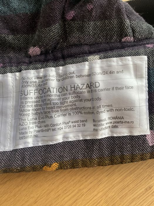 Sistem de purtare/marsupiu ergonomic Luna Evo Plus, Poarta-ma
