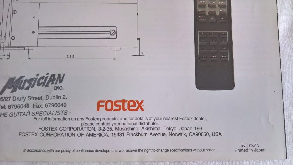 Fostex_D5_Leaflet_Catalog