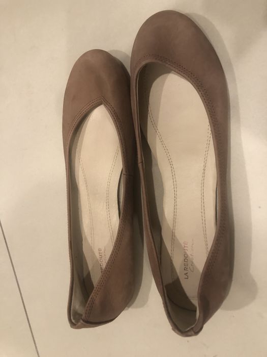 Balerini La Redoute, piele naturala, purtati de 2 ori, marimea 38