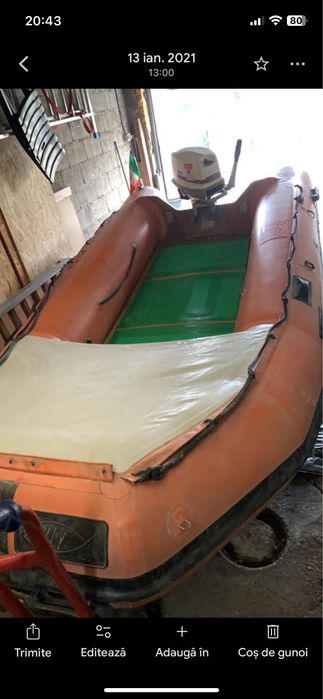 Barca hypalon, 4 metri.