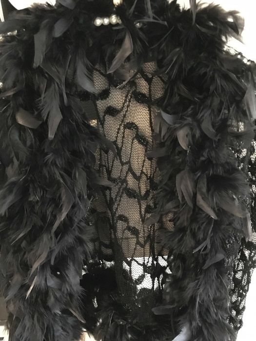 Нестандартна наметка лебедови пера S