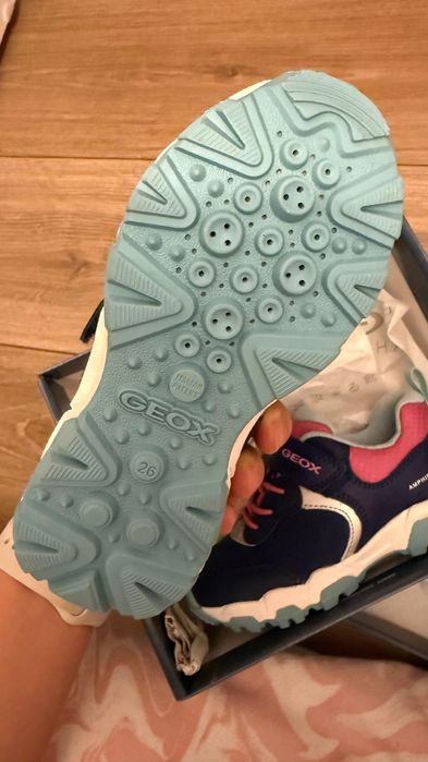 GEOX | 26 EU | Pantofi trekking roz/bleumarin (27 cm)