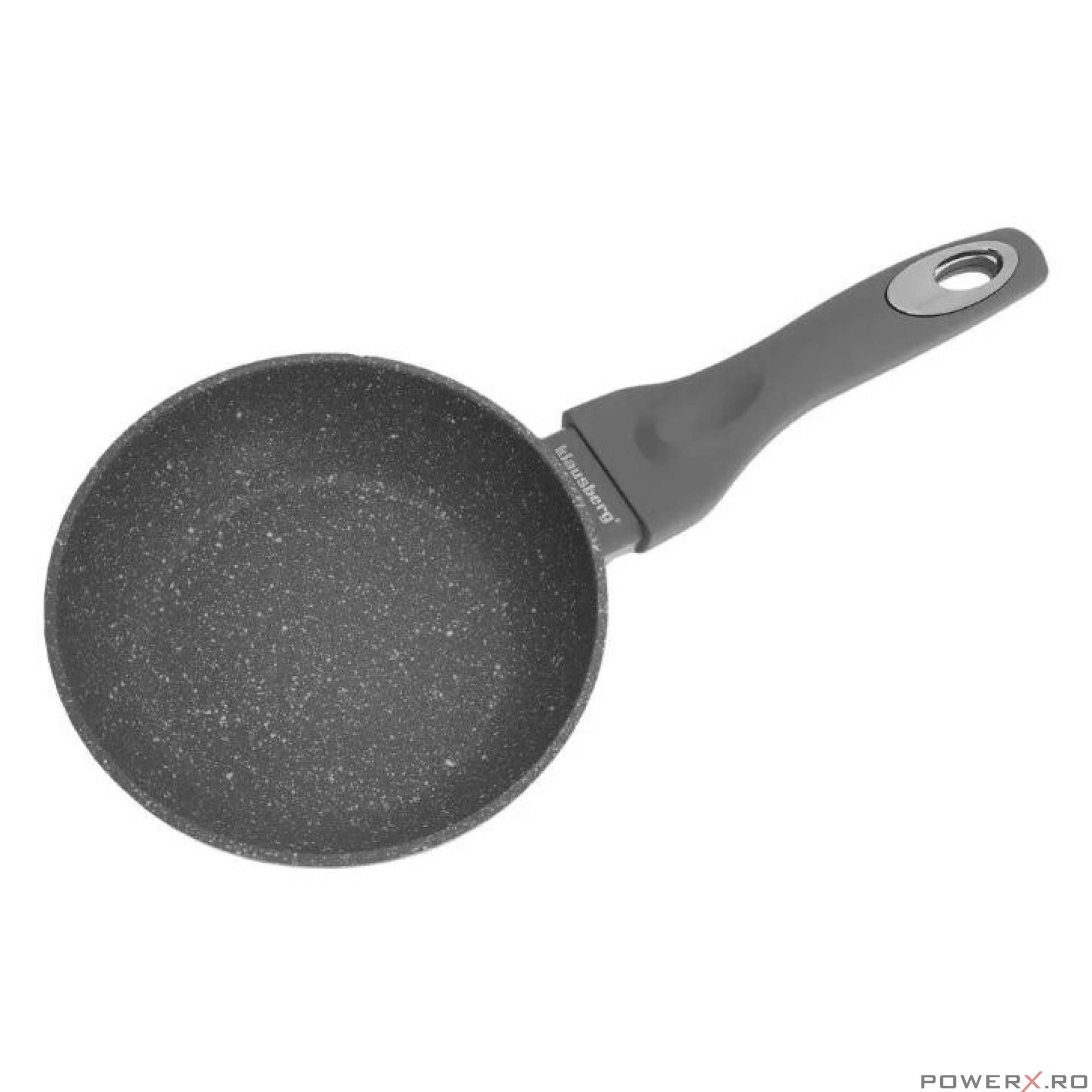 Tigaie din aluminiu, marmorata, gri, 20 cm, Klausberg