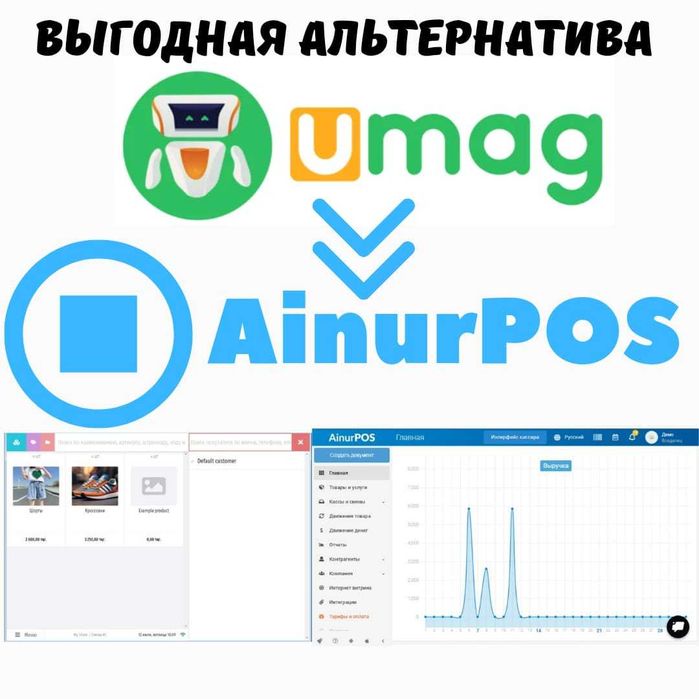 AinurPOS выгодная альтернатива Umag автоматизация в г. Усть-Каменогорс