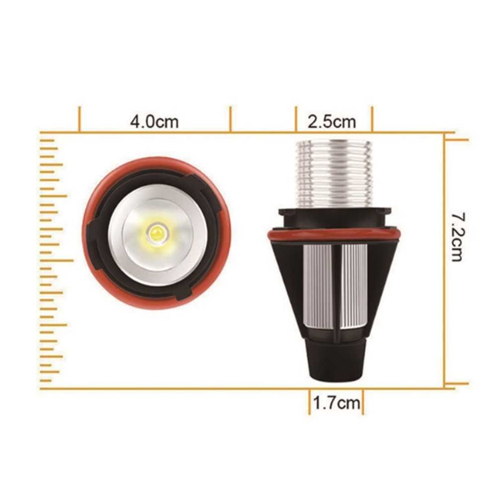 LED крушки ангелски очи за BMW, 12V-24V, с Canbus без грешки, червени