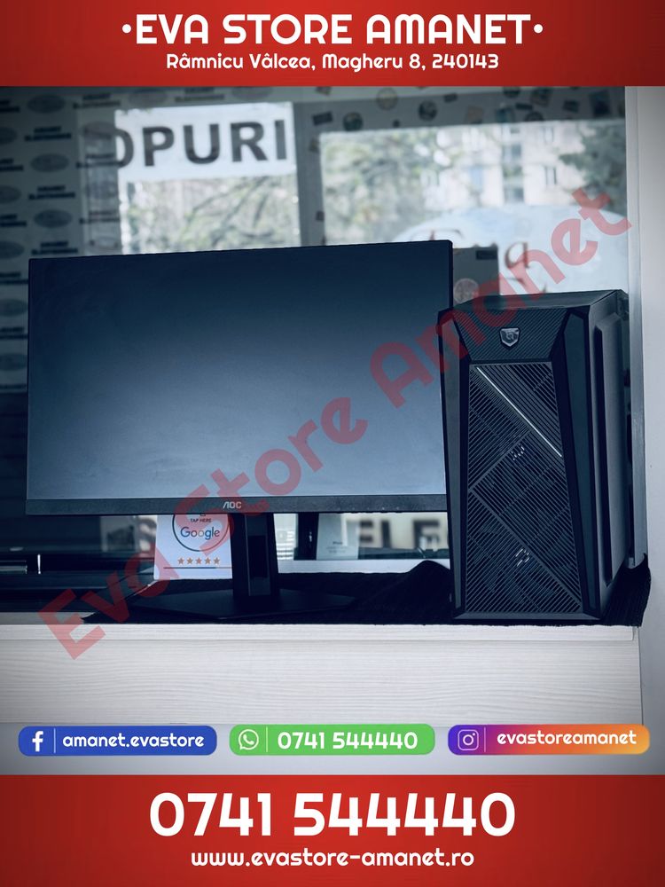 Sistem PC cu Monitor AOC Gaming Intel i5 512GB SSD  12GB RAM