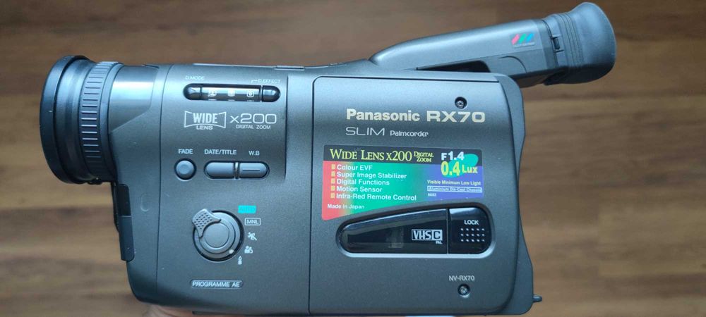 Camera video VHS C Panasonic RX70 exceptionala, accesorii originale