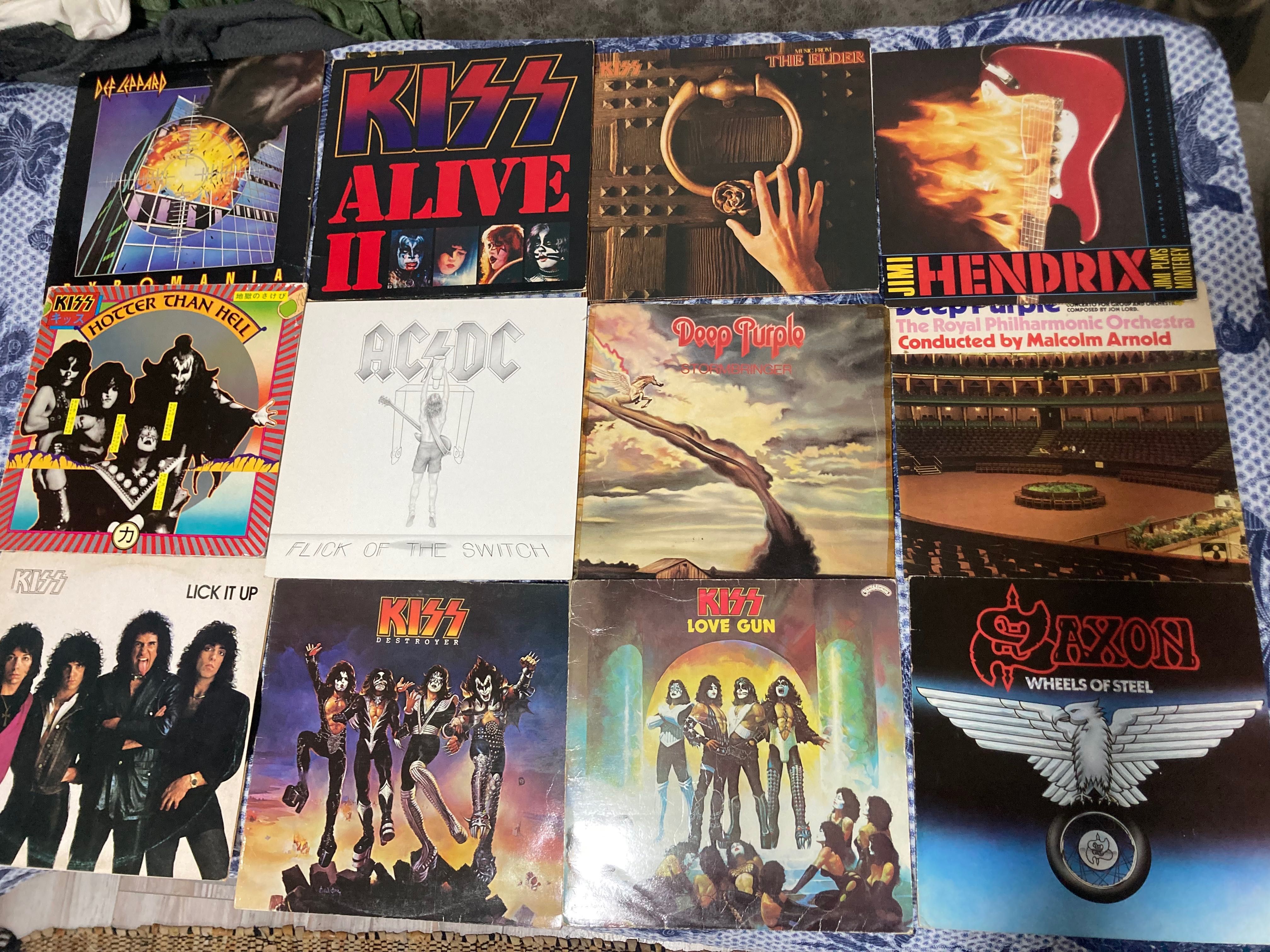 Kiss ,AC/DC ,Deep Purple, Rainbow, Scorpions, плочи (LP) винил