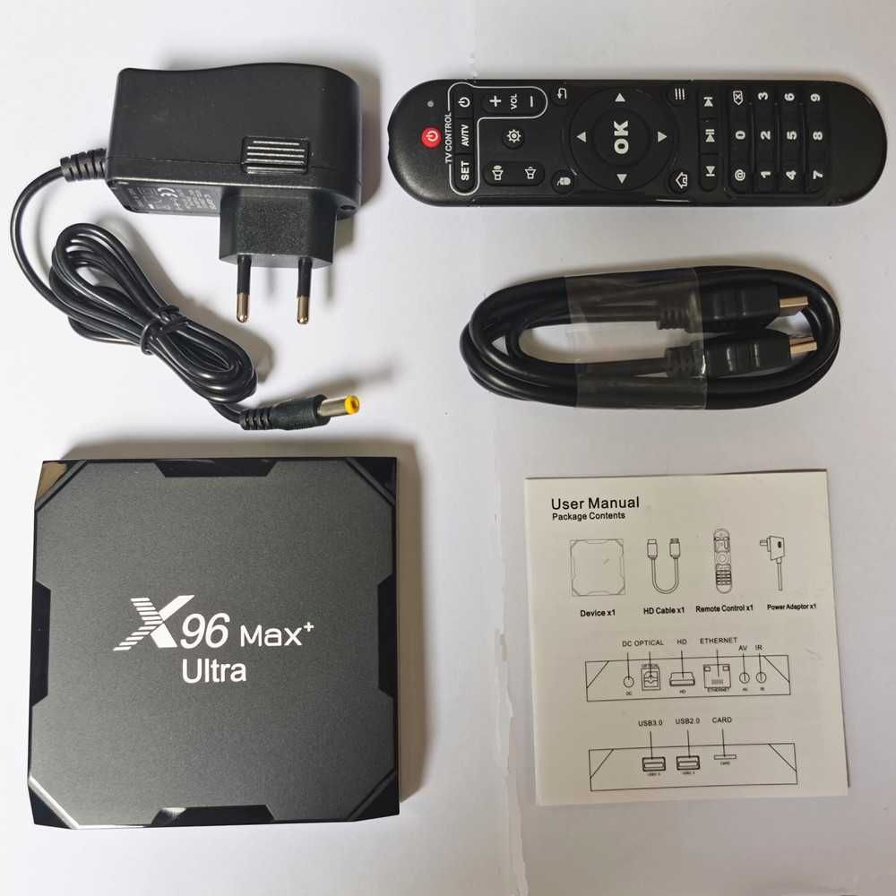 CONFIGURAT! X96 Max+ Ultra TV Box 4GB ram Smart Android IPTV,Filme