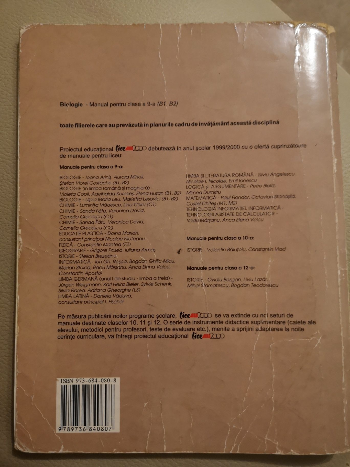 Manual biologie clasa a IX EDITURA ALL2000