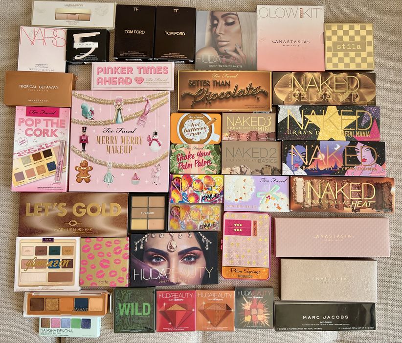 НОВО Оригинални палитри Anastasia Beverly Hills, Too Faced, Huda, MAC