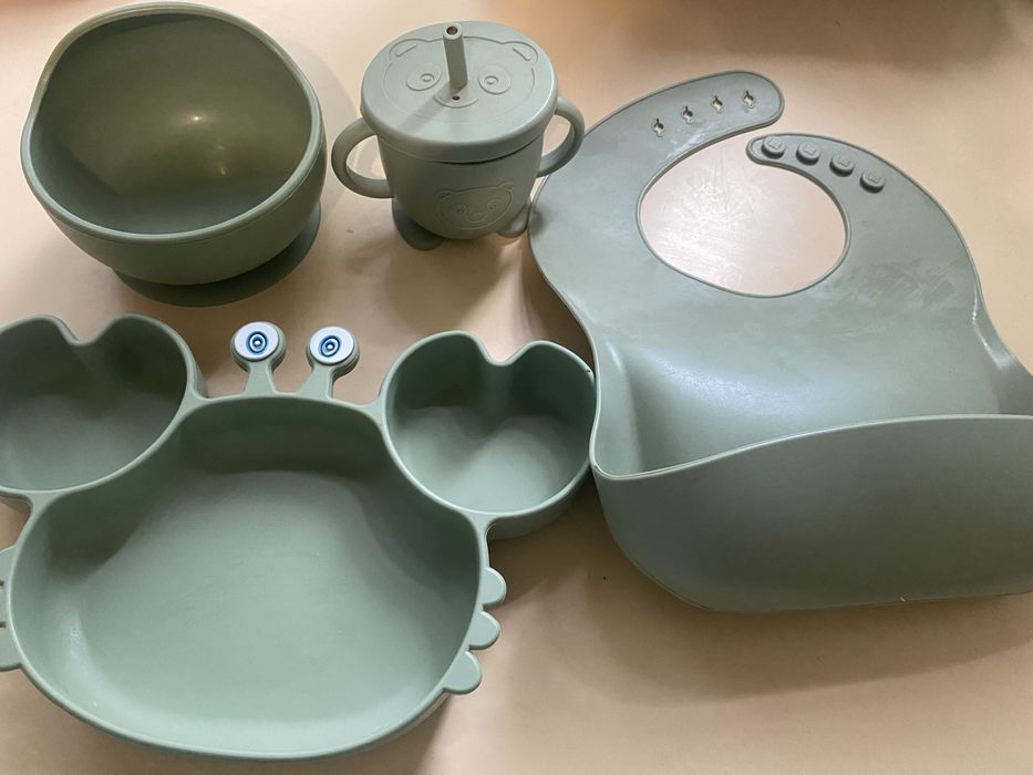 Детская посуда силиконовая