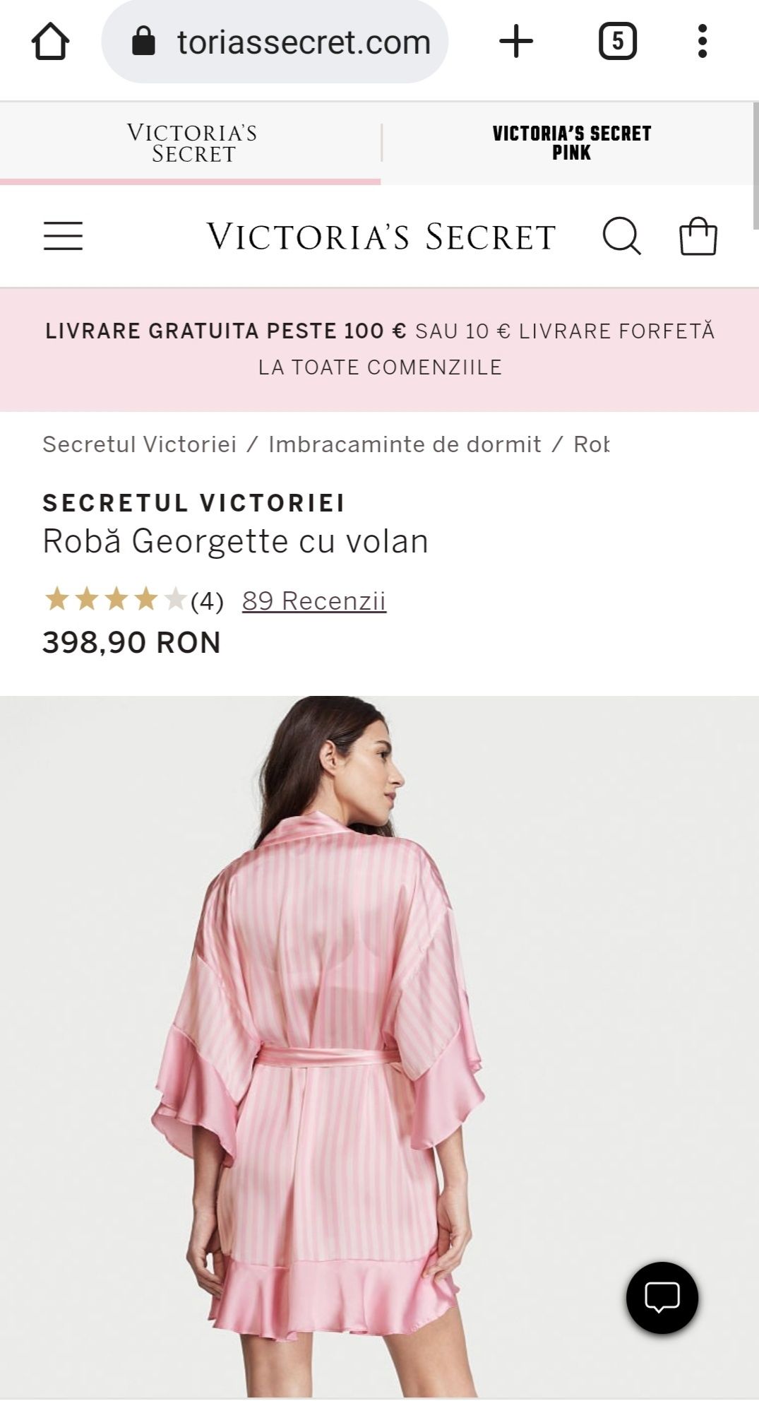 Capot elegant Victorias Secret. Produs NOU, cu eticheta