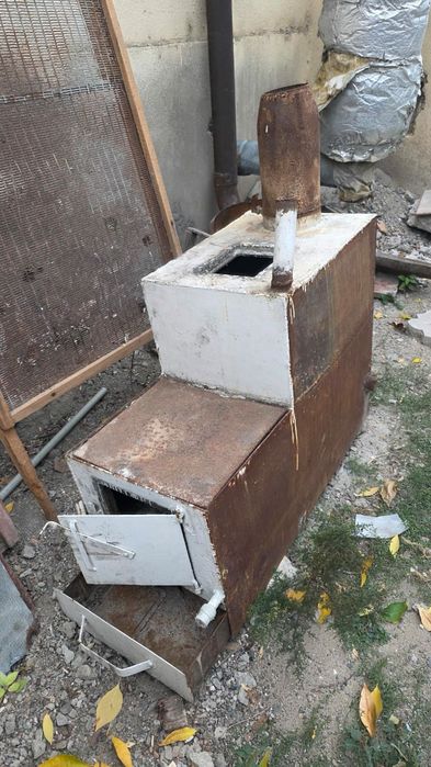 Печь отопительный под газ и уголь