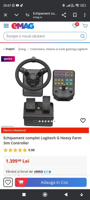 Vând Logitech G Heavy Farm