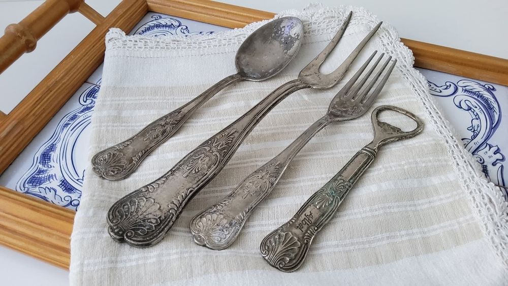Винтидж комплект от сребърни прибори/ Франция