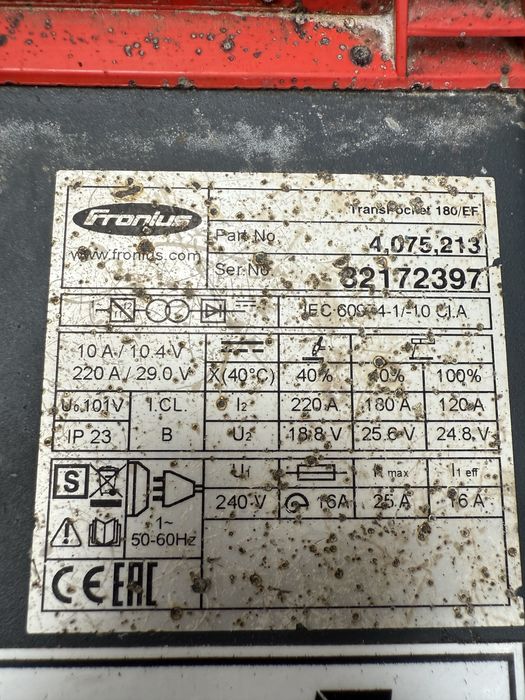 Aparat de sudura TIG / MMA Fronius Trans Pocket 180 / 220 amperi /220v