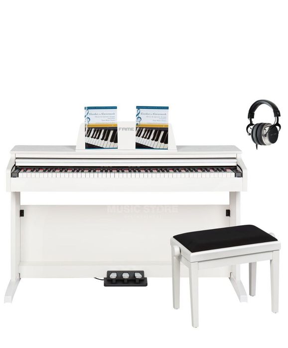 Pian digital Fame DP-2000 BK Complete Set cu scaun și pedale.