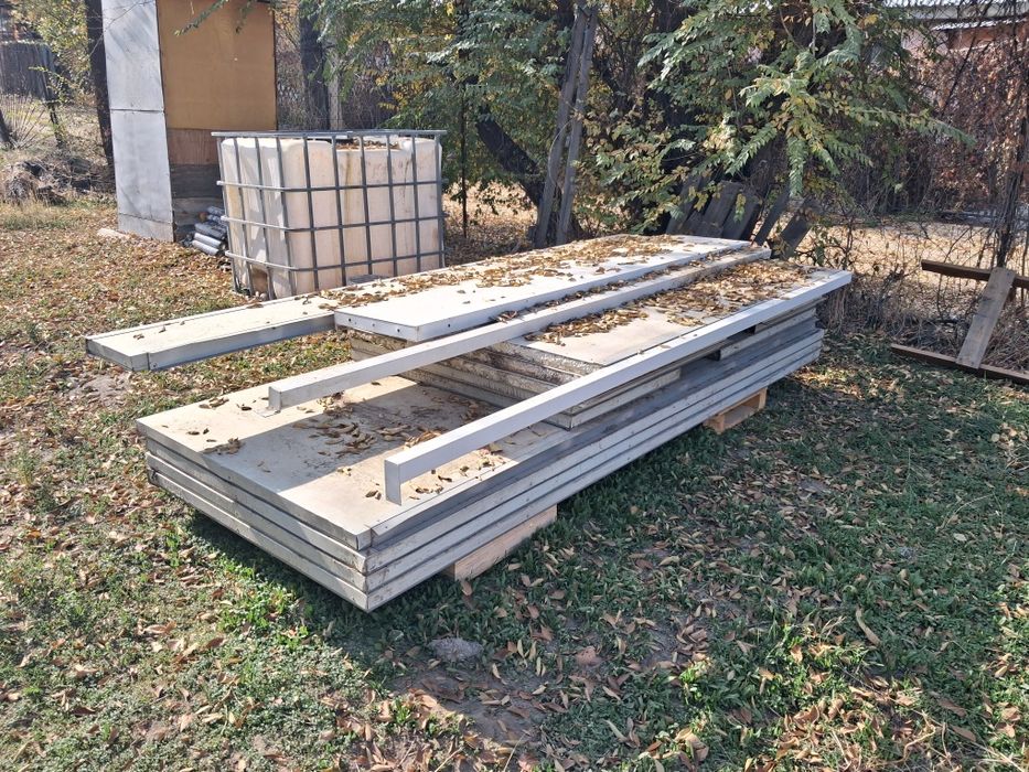 Стеновые сэндвич панели, пенополистерол 50 мм.