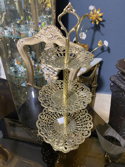 Etajera bronz/centru masa