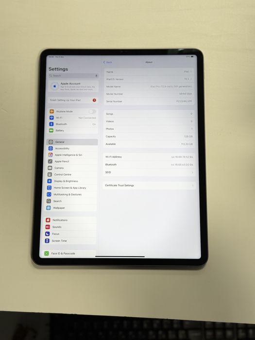 Apple iPad Pro 12.9” 5th Gen