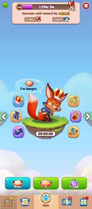 COIN MASTER Personal account, High level 333 Village, Pet high level