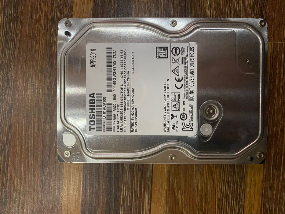 Toshiba 1TB Hard disk новый