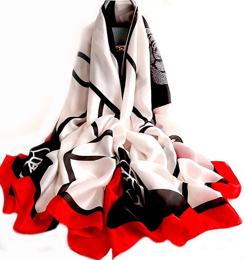 Стилен и красив копринен шал