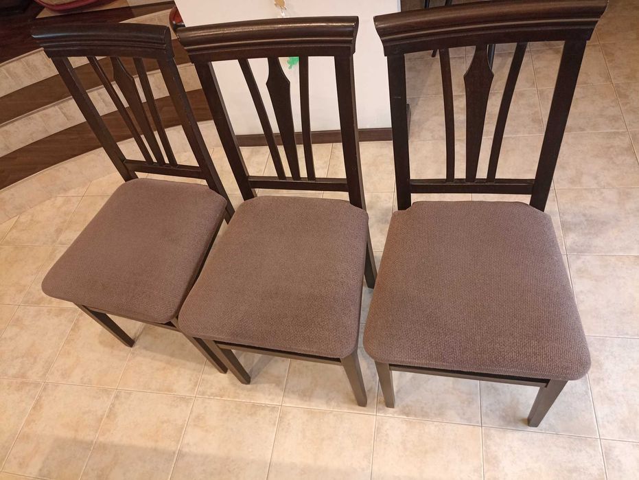 Разтегателна маса за трапезария + 6 стола