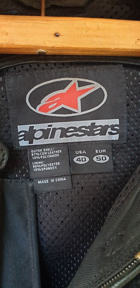 Costum moto piele  Alpinestars doua piese