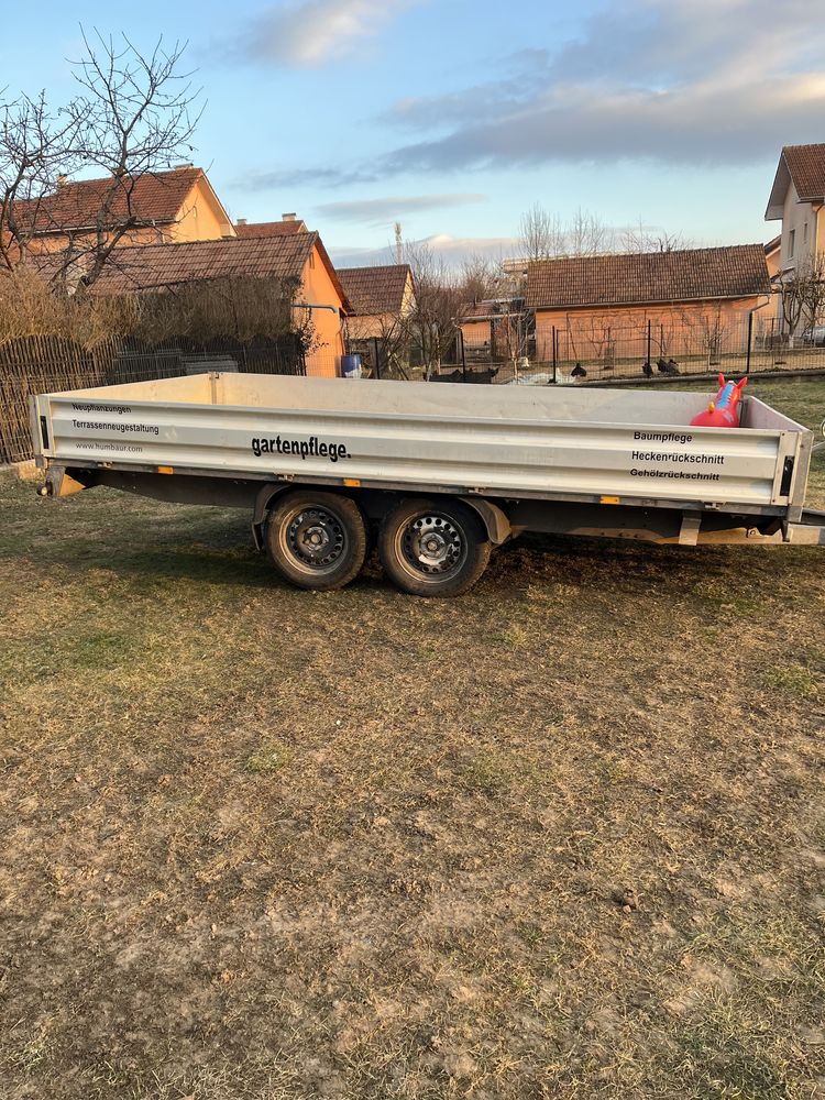 Trailer-Platforma-Remorca auto HUMBAUR 2500kg 2012.