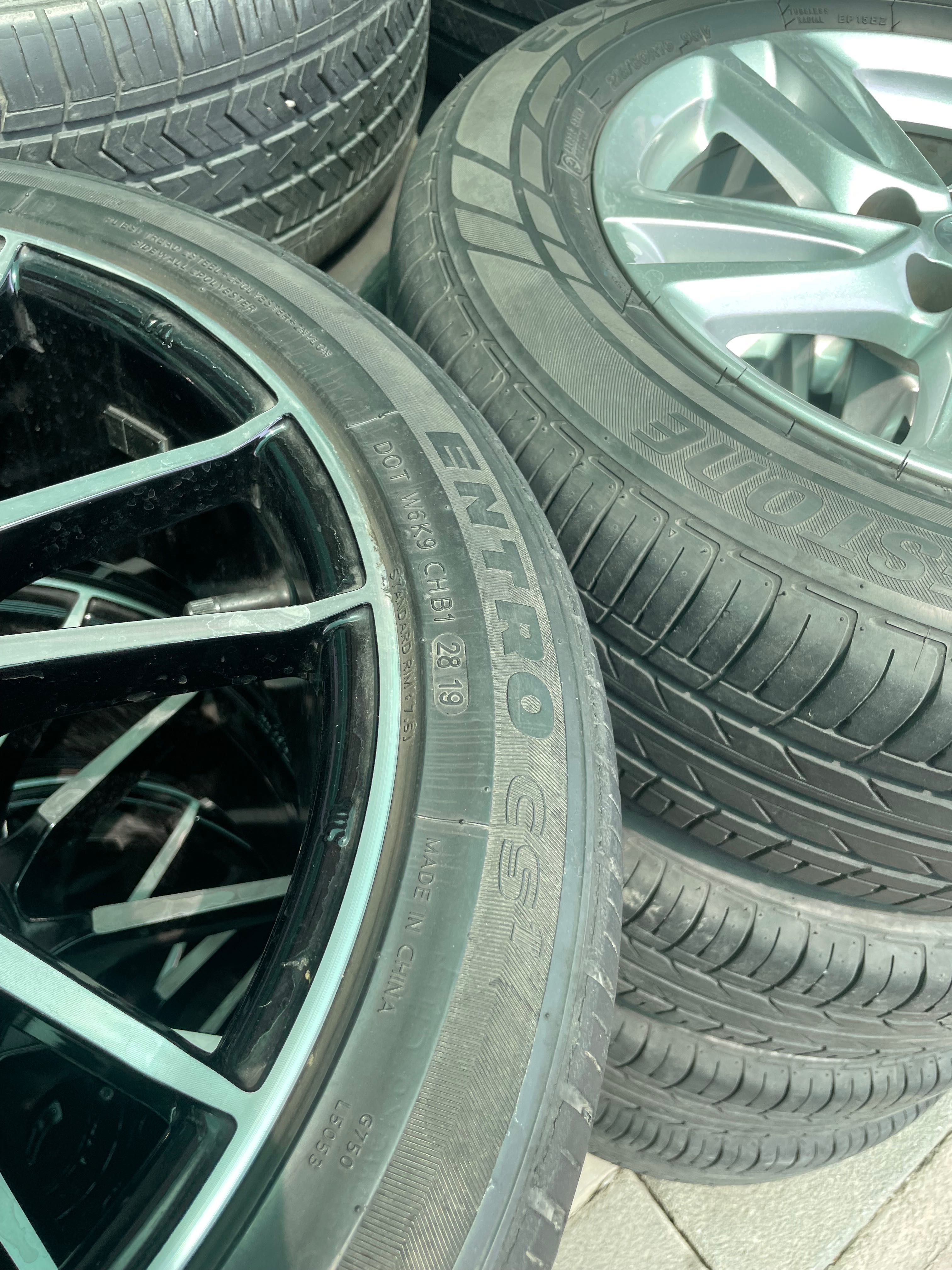 BU/U Qora Saka diska 18R 8J 4/100/114 Gopro Entro CS1 225/45R18