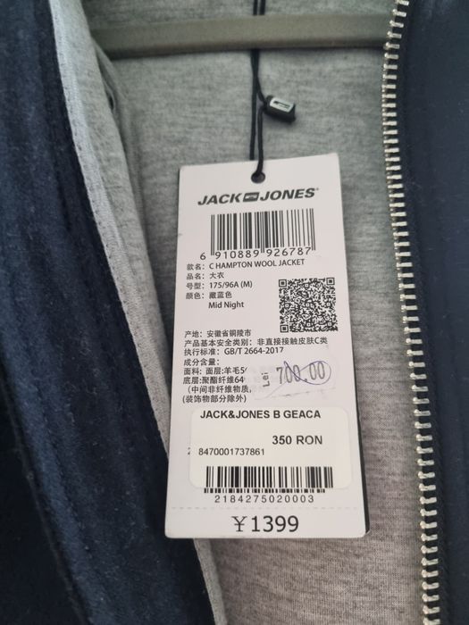 Palton jack and jones barbati