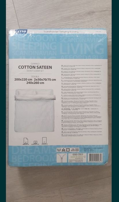 Lenjerie pat + cearșaf 200x220 cm Gunhild Jysk
Material 100% bumbac, s
