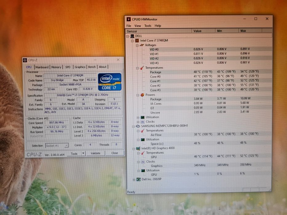 Procesor laptop Intel Core i7 3740QM si 2670QM quad-core socket G2