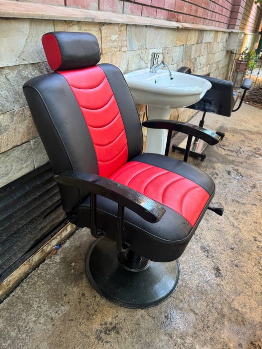 Кресло и кушетка под мойку в салон красоты, Идеал.