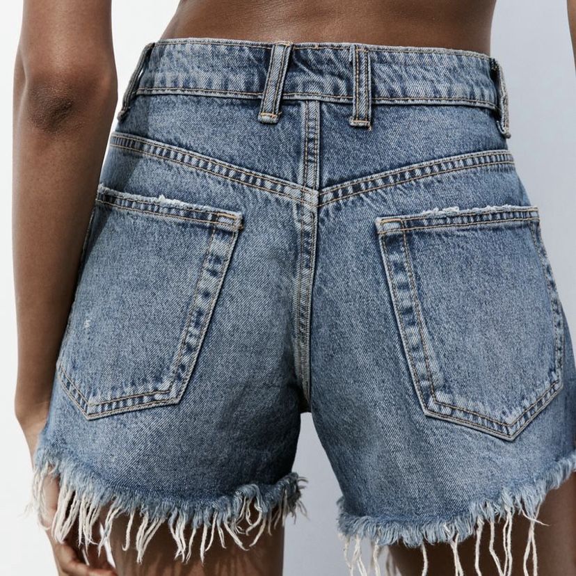 Zara дънкови панталонки