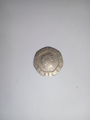 Monedă Elizabeth ll twenty pence