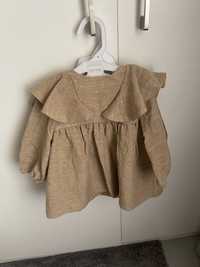 Vand rochita fetita Zara model vintage 9-12 luni, potrivita gemene