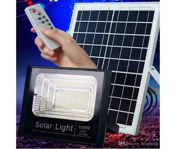 Градински соларен LED комплект Solar Flood Lamp T-300W, Соларен панел,