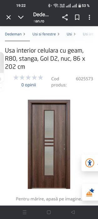 De vanzare USA interioara cu geam stang, culoarea nucului,  202/86