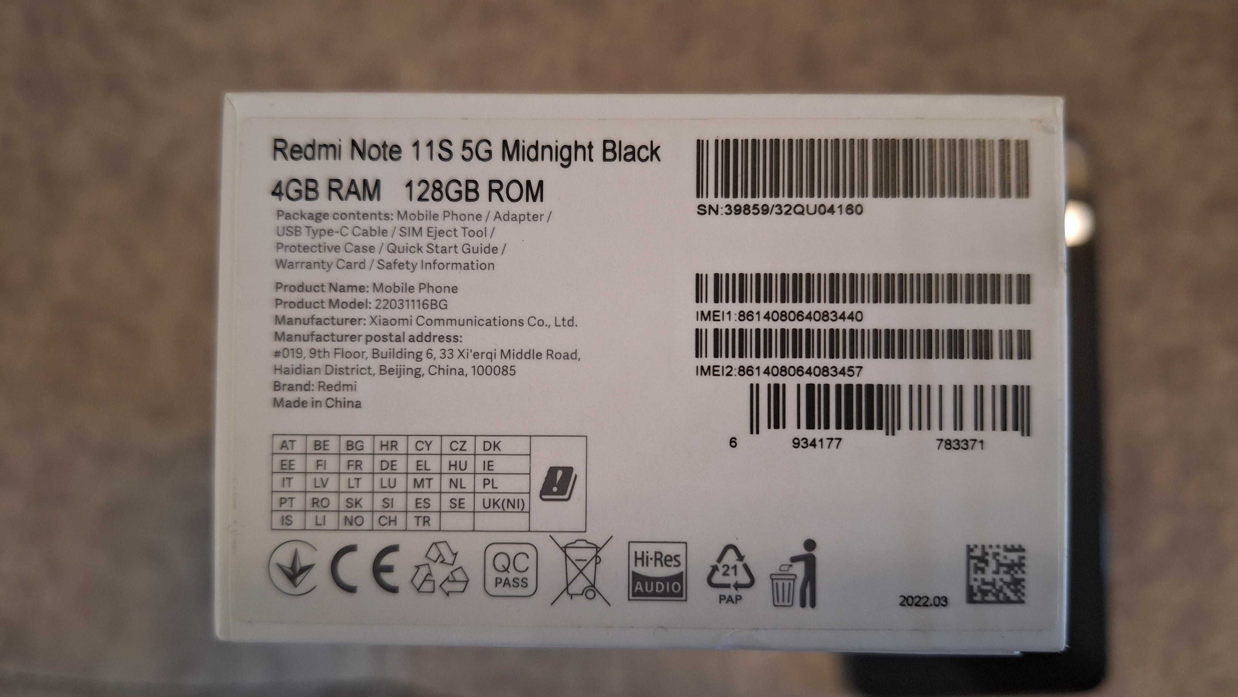 Xiaomi Redmi Note 11S 5G