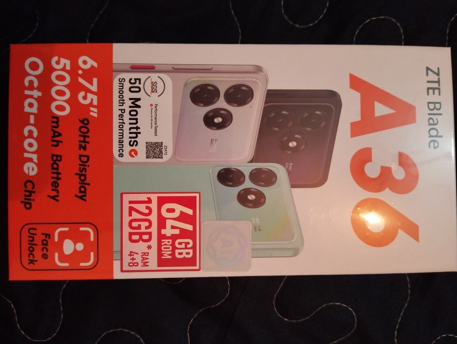 Телефон ZTE Blade A36 новый в упаковке