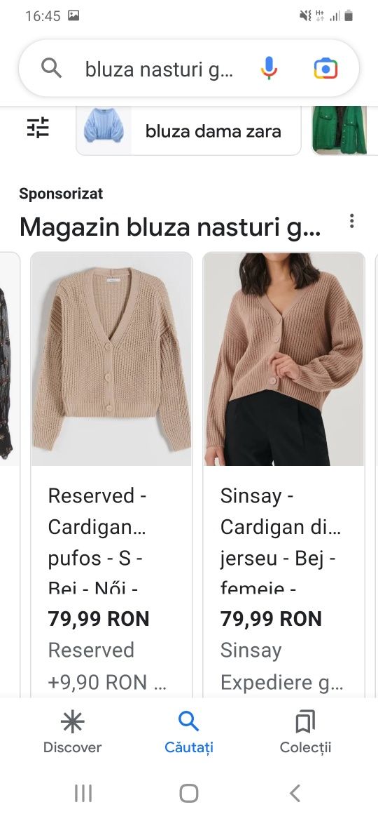 Bluza/cardigan/ pulover nasturi zara