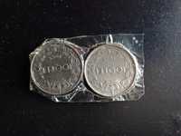 Monede 100 de lei din anul 1943 cu regele Mihai. Pentru colectionari