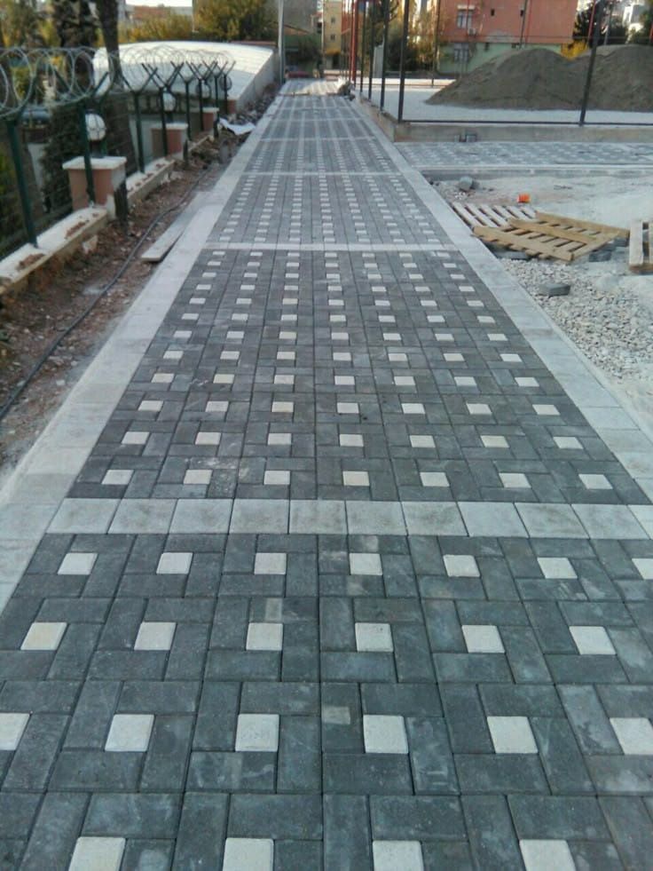 Кирпичик тротуарная плитка