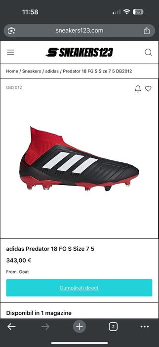 Ghete de fotbal ADIDAS Predător 18+FG