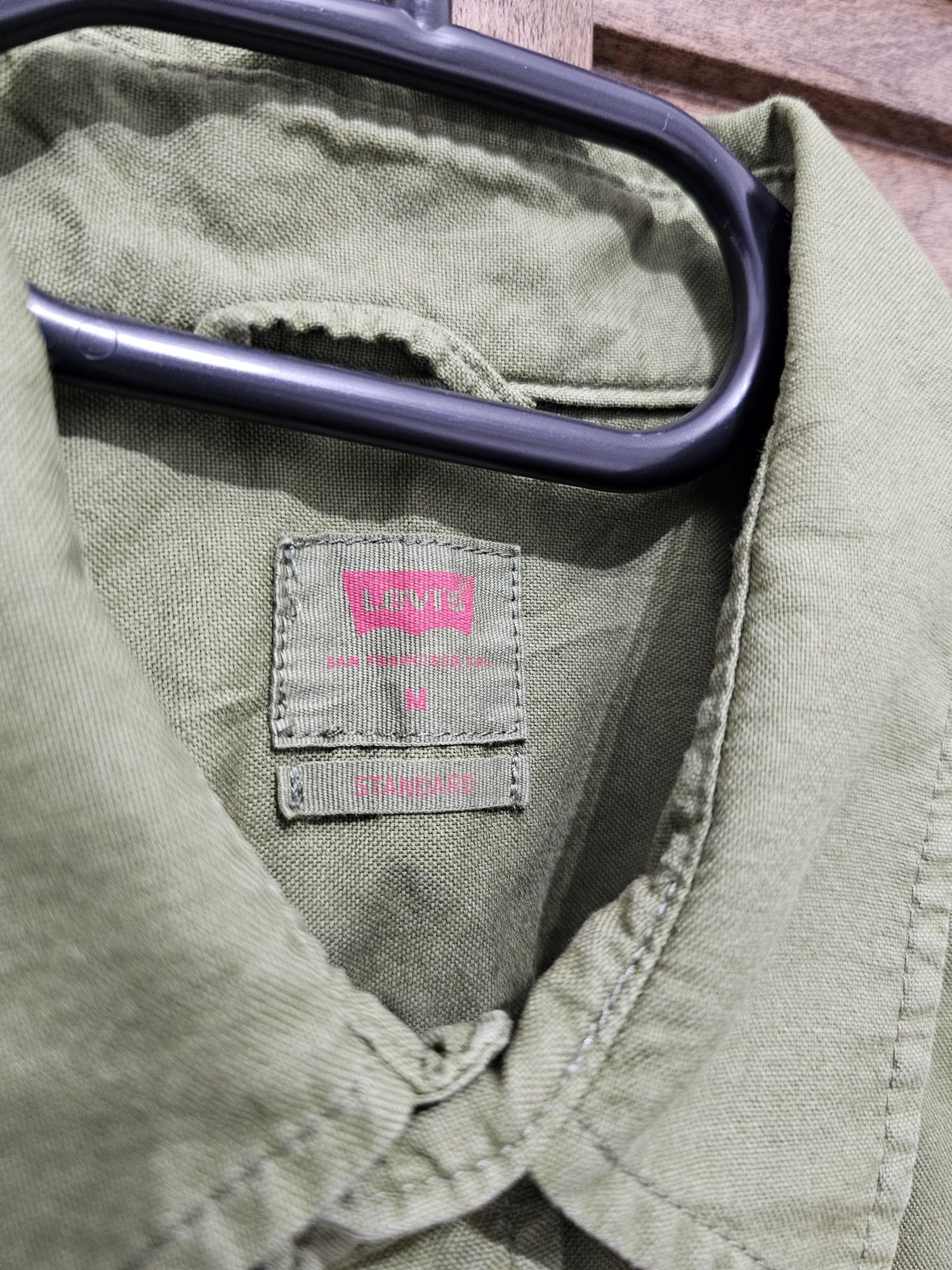 Camasa Barbati Levi's Khaki Green Shirt Standard Fit M