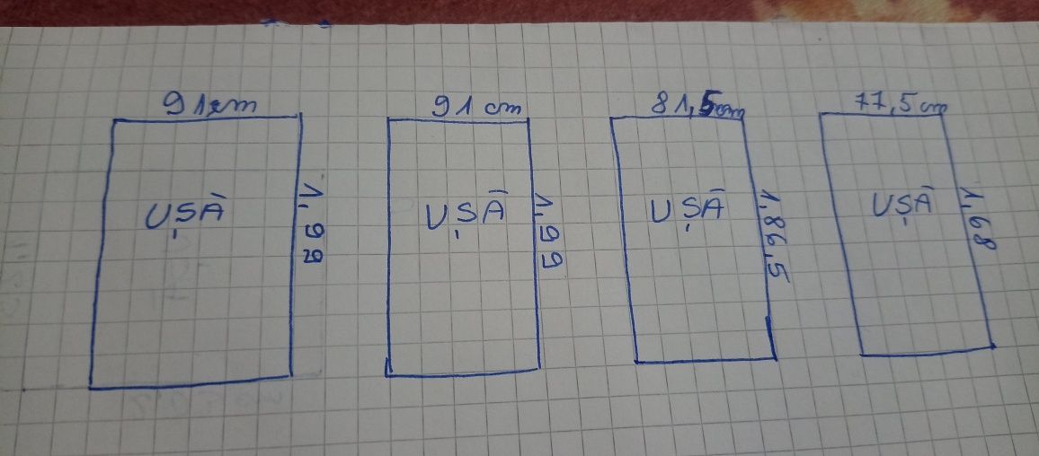 Uși de lemn ca noi 3 buc