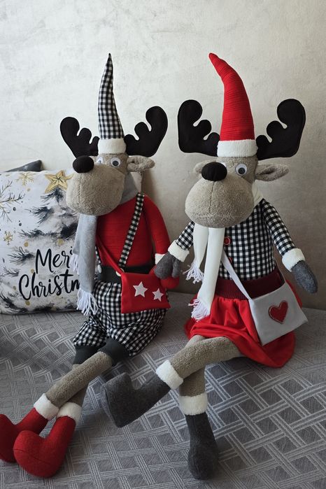 Коледни елени -изцяло ръчна изработка!